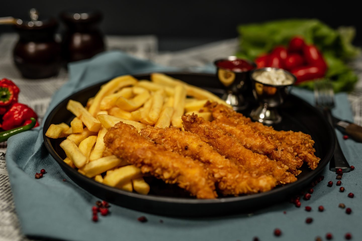 Delicii crocante: 10 crispy wings cu cartofi prăjiți la Porcușorul Pofticios!