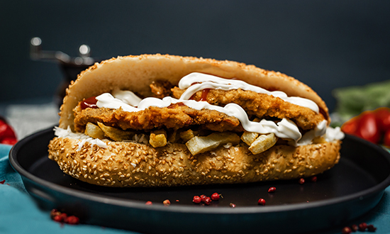 Sandwich cu muschiulet de porc